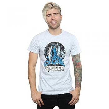 Men's Classic Cloak & Dagger T-Shirt – Grey, Size Small