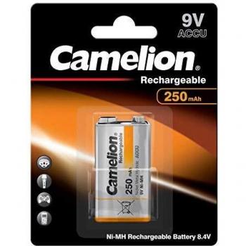 Camelion Ni-MH Rechargeable Akku 9V Block 250 mAh 1er Blister 17025122