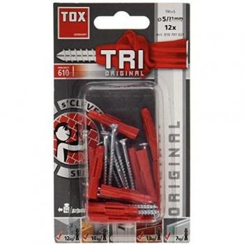 Set de Tacos Universales Tox 010701021, 5 x 31 mm, Negro