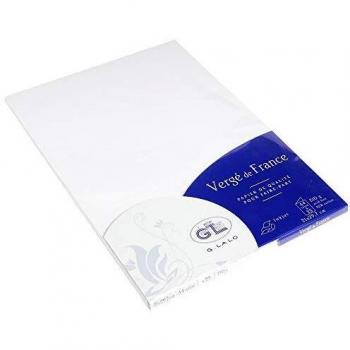25 cartes doubles Vergé A4