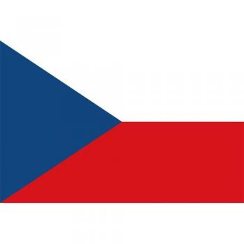 Czech Republic Flag 90x150cm, 2 occhielli, 100 g/m²