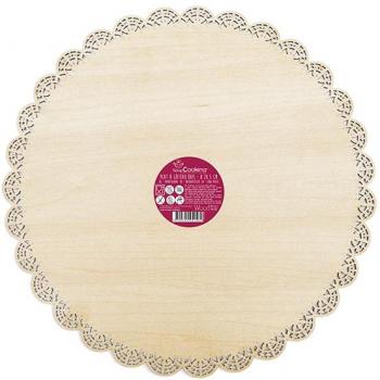 Socle pour gâteau rond en bois Scrapcooking