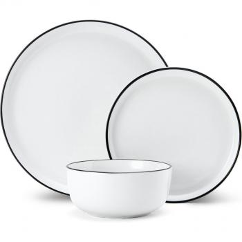 Mikasa Service de Table en porcelaine Limestone 12 pièces