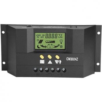Controlador Solar 12V/24V CM3024Z 30A con Pantalla LCD