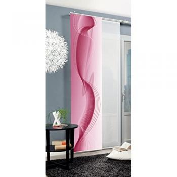 Schiebegardine HOME WOHNIDEEN FILIZ 4er SET Gr. 1, rot, B:60cm H:245cm, Polyester, Gardinen, Schiebevorhang Digidruck 4er Set FILIZ