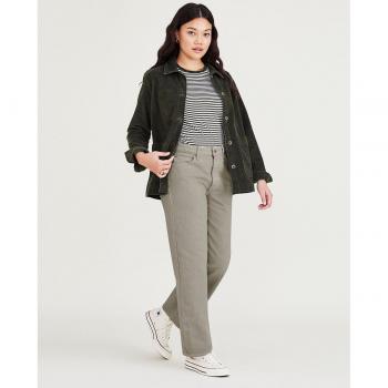 Dockers Jeans Donna Verde Alta Vita 32