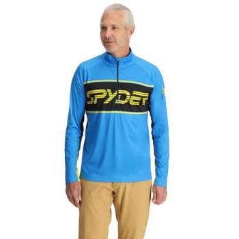 Spyder Men's Aether Blue Paramount Half Zip