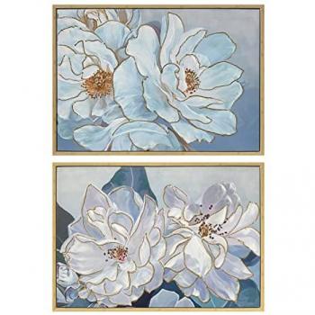Cadre Romantique Fleurs 100 x 4 x 70 cm