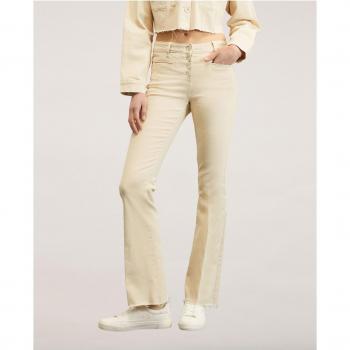 Pantalón Motivi Faldas en Pantalón con Cierre de Botones y Deshilachado