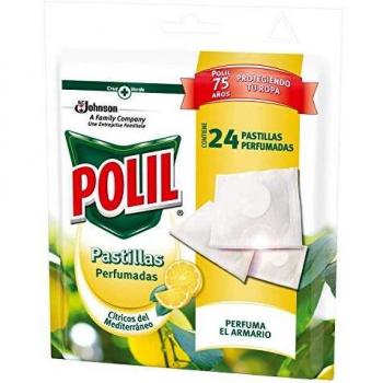 Polil raid pastillas perfumadas antipolillas cítricos 24 unidades