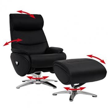 Komfortabler Relaxsessel mit Hocker