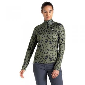 Dare 2b Women's Olivine Green Quick-Drying Stretch Midlayer, Size 8