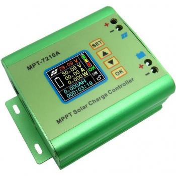 Controlador de Carga MPPT MPT-7210A con Pantalla LCD Color para Energía Solar