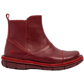 Botines de Piel 1730 Misano rojo para mujer