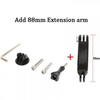 Fixation casque aluminium pour GoPro