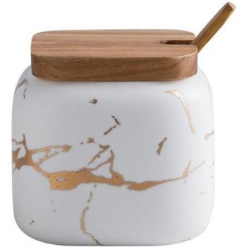 Nordic Marbled Herb Container Set