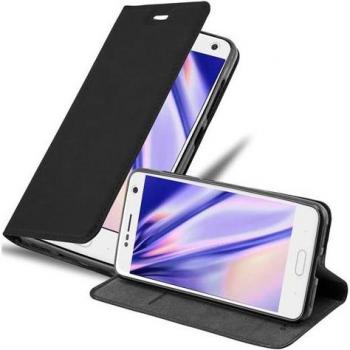 Funda Estilo Libro ZTE BLADE V8 Negro Antracita con Cierre Magnético