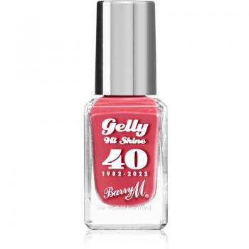 Barry M Gelly Hi Shine 40 Nagellack Rote Velvetfarbe 10 ml