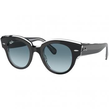 Ray-Ban RB2192F Redondoabout Ajuste Asiático 12943M Gafas de Sol para Mujer Negras