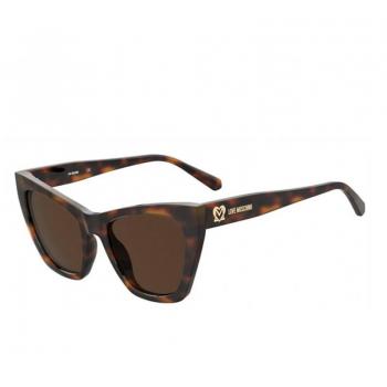 Love Moschino Damen Sonnenbrille MOL070/S Vollrand Butterfly Braun Kunststoff