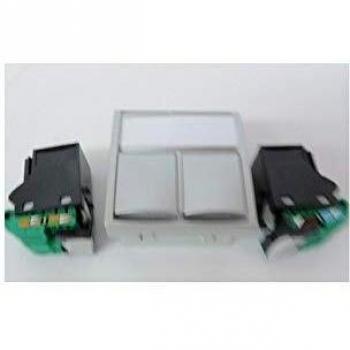 Prise RJ45 Double Aluminium 45x45mm Schneider Electric