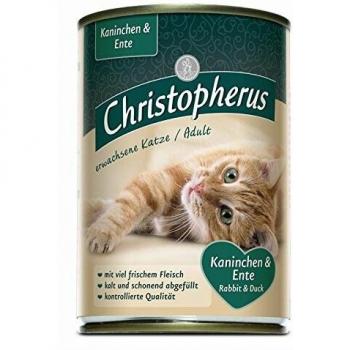 Christopherus Adult Katzenfutter Kaninchen & Ente 400g