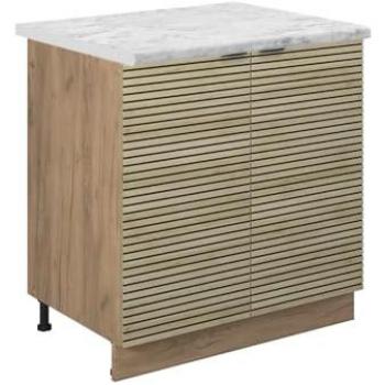 Lavello 80cm Pannello Quercia con Marmo di Vicco Fame-Line