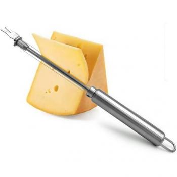 Edelstahl Käse Teiler mit 5 Ersatzdraht für perfekte Käseportionen