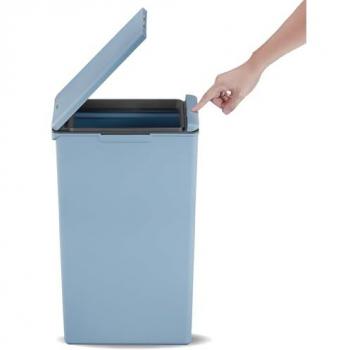 EKO Morandi 40L Titanium Blue Touch Bin