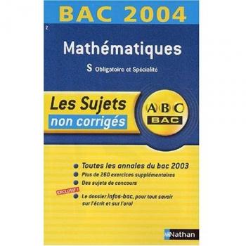 Bac 2003/2004 : Maths, Terminale S