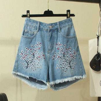 Short Vaquero Bordado Talla Grande para Verano
