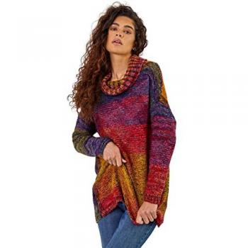Chic Ombre Cowl-Jumper for Women