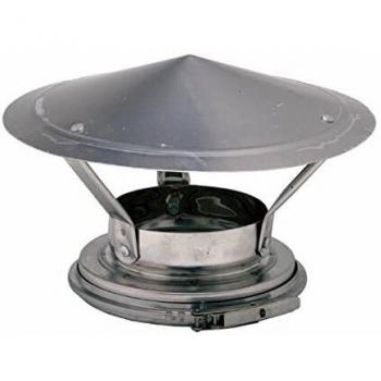 Cone de Finition Inox avec Chapeau et Bride Sécurité – Diam. 153 mm / 200 mm