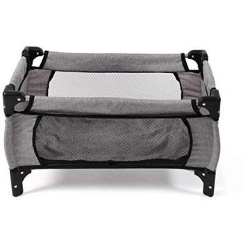 CHIC2000 Puppenbett Melange Grau, Deluxe mit Tragetasche