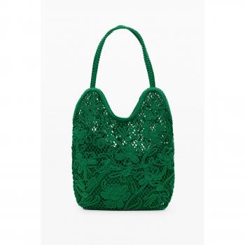 Crochê Verde Desigual – Bolsa Média