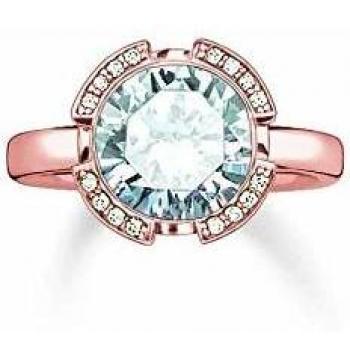 Anillo de Plata 925 con Baño de Oro Rosa 18K Thomas Sabo TR2038-416-14