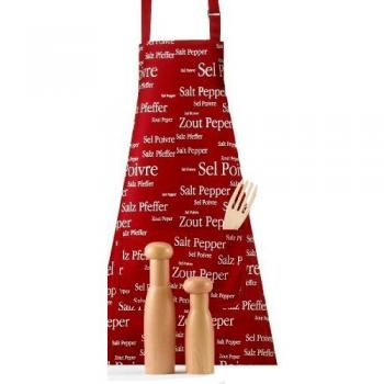 Tablier Sel / Poivre Rouge Scarlett Winkler