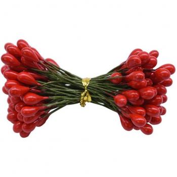 Set de 50 Perlas Dobles 5mm para Scrapbook y Boda
