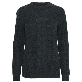 Felpa Pullover Natasja Verde Scuro con Disegno di Abete