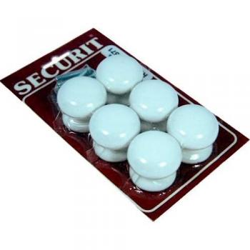 White Porcelain 35mm Cupboard Handle Bundle – 6 Units