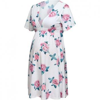 Maternity Summer 2022 Florado Manga Corta