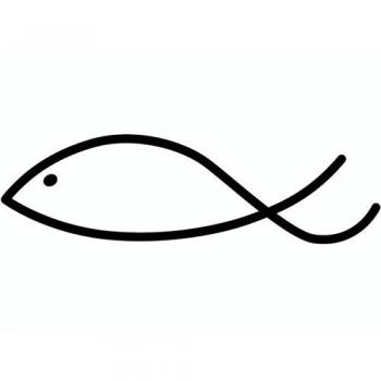Heyda Stempel 'Fisch modern' 5x1,5cm