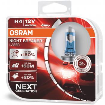 Osram Night Breaker Laser H4 Bulbs