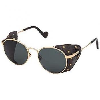 Moncler Unisex Sonnenbrillenmodell ML0182, 53 mm, goldfarben
