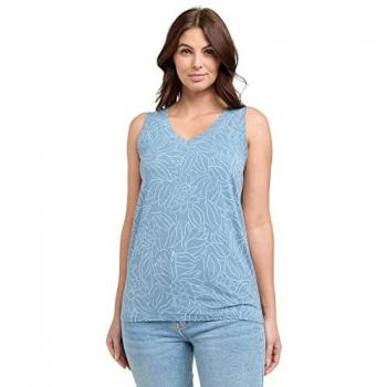 Sherpa Women's Neha V-Neck T-Shirt – S – Blau/Turquois