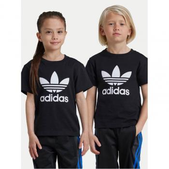 Adidas T‑shirt Unisex Trifolium Noir – Taille 117–122 cm