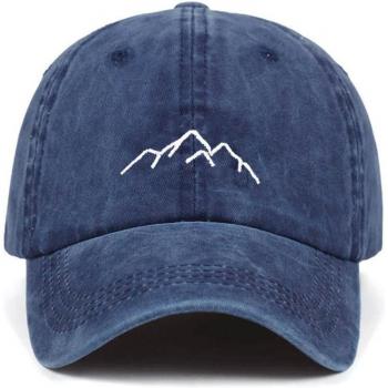 Mountain Range Snapback Cap for Men and Women