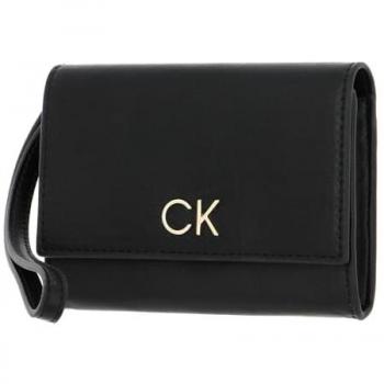 Calvin Klein Black Compact Bifold Wallet with Cardholder, ONE SIZE