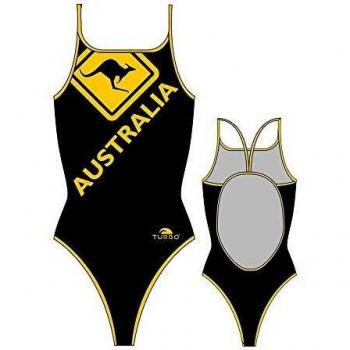 Turbo Australia Kangaroo Signal Bikini – Black/Yellow XL (Female)