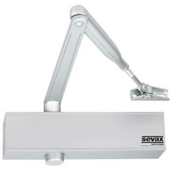 Compás F2‑5 en Plata para Cierrapuertas – Modelo Sevax ESV7183